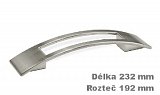 úchytka 2113 ZN21 nikl jemně broušeny 192mm