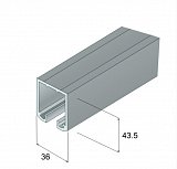 S100 pojezdový profil Al elox - 250cm