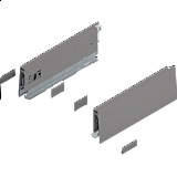 BLUM MERIVOBOX Bočnice "M" L+P 450 indium šedá mat PB