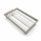 Výsuvný botník HACK s tl. dovřením, 760-794x434x106 mm, kamenná šedá