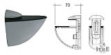 Držák polic TUKAN 105mm chrom mat RAL 9006