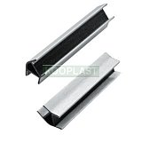 vnitřní a vnější roh 135° 120mm nerez broušený