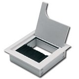 kabelová průchodka 80x80mm kov Cr matný