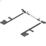 BLUM MOVENTO sada boční stabilizace do 400mm