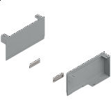 BLUM AVENTOS HK top, Sada krytek, P+L světle šedá