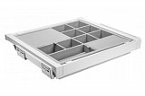 Zásuvka Elite s organizérem 600 mm s funkcí tichého zavírání, bílá