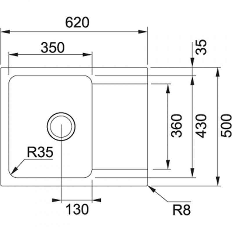 Dřez FRANKE OID 611-62 Tectonite Šedá